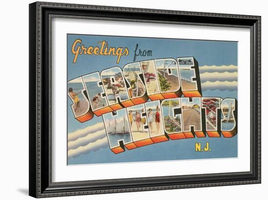 Greetings from Seaside Heights, New Jersey-null-Framed Art Print