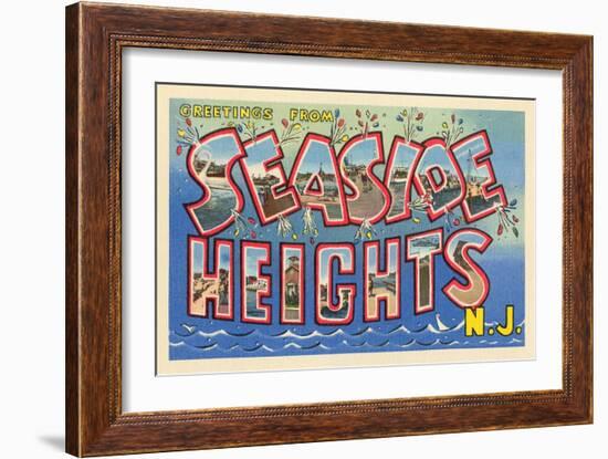 Greetings from Seaside Heights, New Jersey-null-Framed Art Print