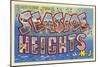 Greetings from Seaside Heights, New Jersey-null-Mounted Art Print