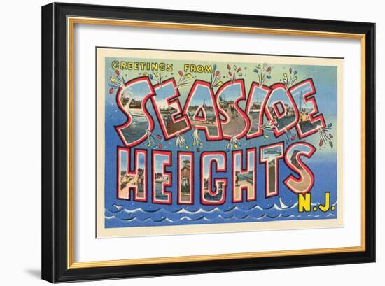 Greetings from Seaside Heights, New Jersey-null-Framed Art Print