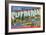 Greetings from Sheridan, Wyoming-null-Framed Art Print