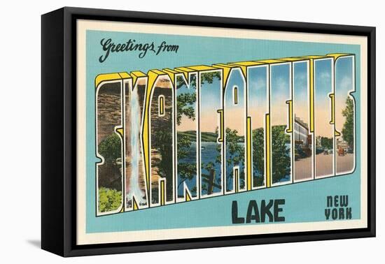 Greetings from Skaneateles Lake, New York-null-Framed Stretched Canvas