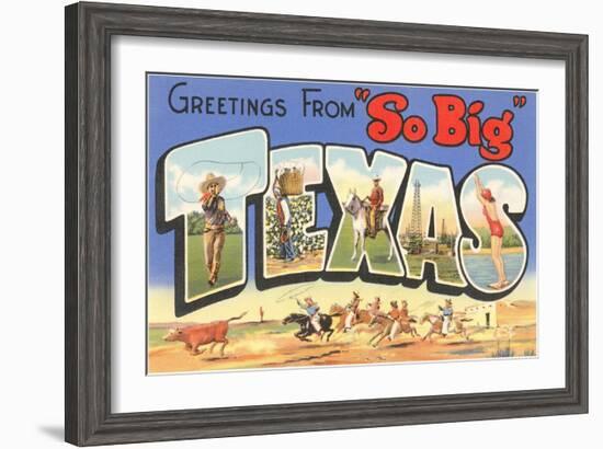 Greetings from So Big, Texas-null-Framed Art Print