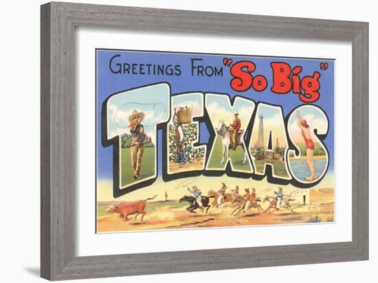 Greetings from So Big, Texas-null-Framed Art Print