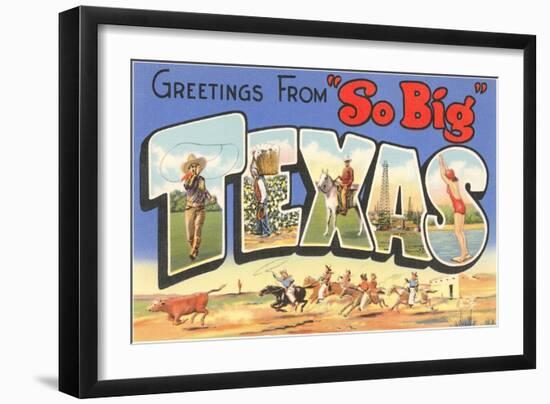 Greetings from So Big, Texas-null-Framed Art Print