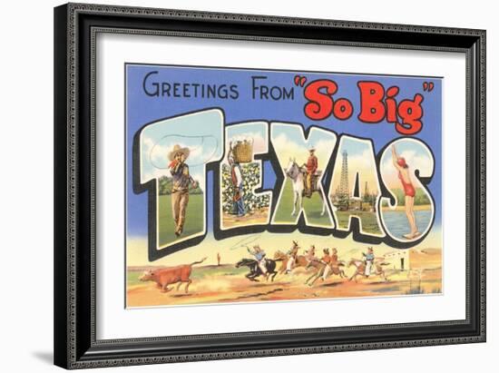 Greetings from So Big, Texas-null-Framed Art Print