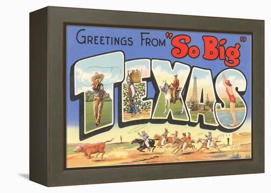 Greetings from So Big, Texas-null-Framed Stretched Canvas