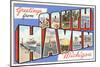 Greetings from South Haven, Michigan-null-Mounted Art Print