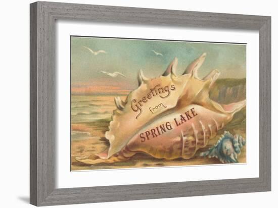 Greetings from Spring Lake, New Jersey-null-Framed Art Print