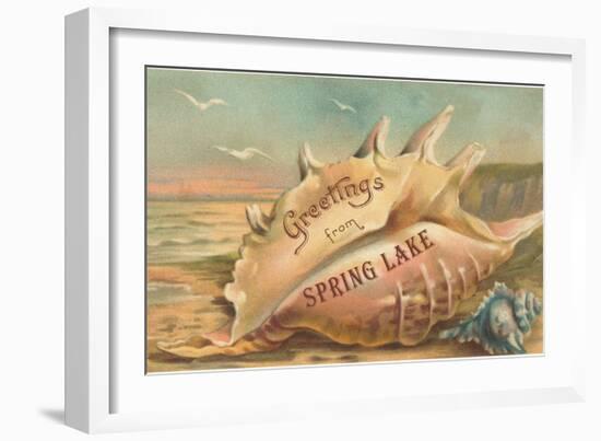 Greetings from Spring Lake, New Jersey-null-Framed Art Print