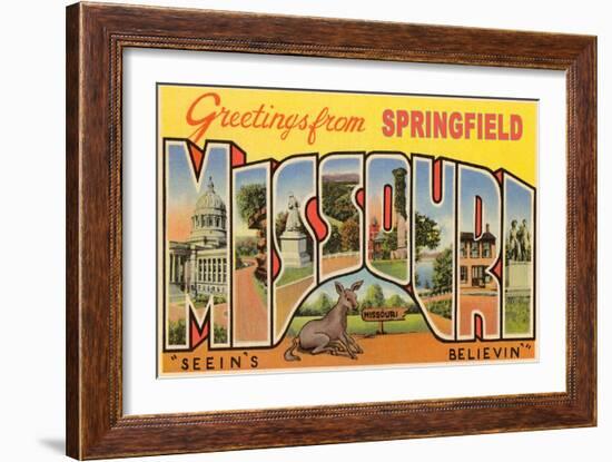 Greetings from Springfield-null-Framed Art Print