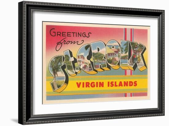 Greetings from St. Croix, Virgin Islands-null-Framed Art Print