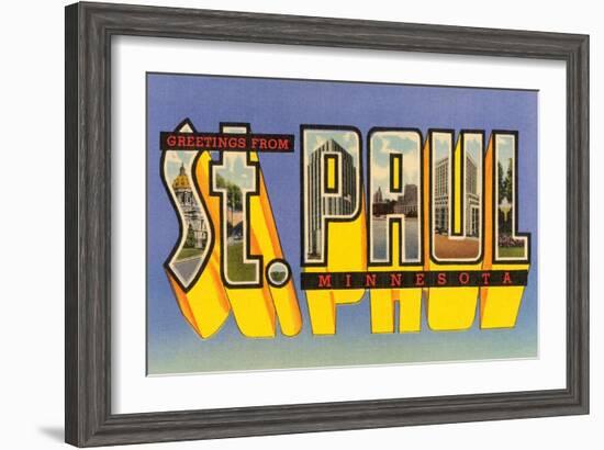 Greetings from St. Paul, Minnesota-null-Framed Art Print