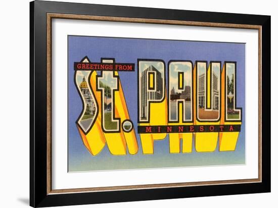 Greetings from St. Paul, Minnesota-null-Framed Art Print