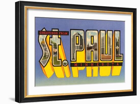 Greetings from St. Paul, Minnesota-null-Framed Art Print