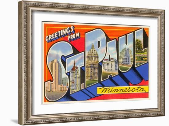 Greetings from St. Paul, Minnesota-null-Framed Art Print