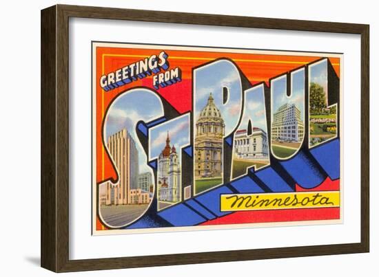 Greetings from St. Paul, Minnesota-null-Framed Art Print