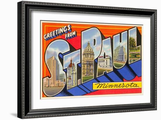 Greetings from St. Paul, Minnesota-null-Framed Art Print