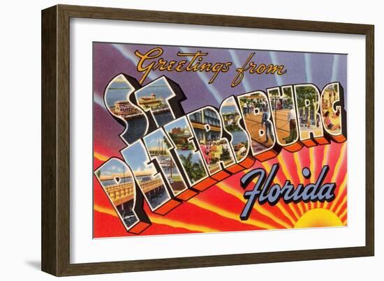 Greetings from St. Petersburg, Florida-null-Framed Art Print