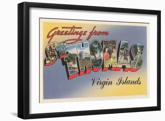 Greetings from St. Thomas, Virgin Islands-null-Framed Art Print