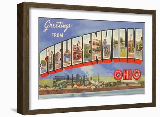 Greetings from Steubenville, Ohio-null-Framed Art Print