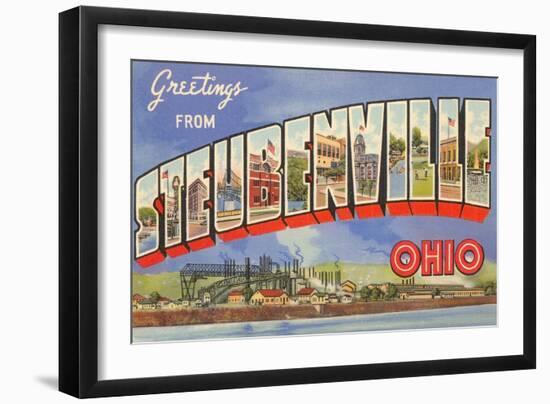 Greetings from Steubenville, Ohio-null-Framed Art Print