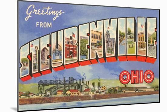 Greetings from Steubenville, Ohio-null-Mounted Art Print