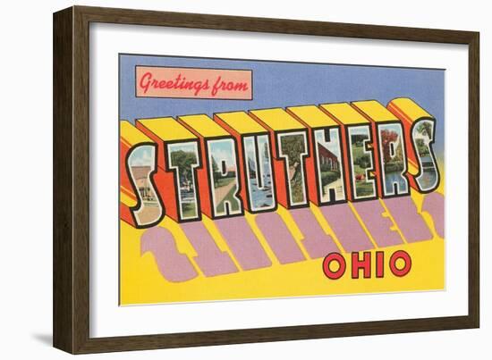 Greetings from Struthers, Ohio-null-Framed Art Print