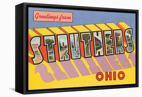 Greetings from Struthers, Ohio-null-Framed Stretched Canvas