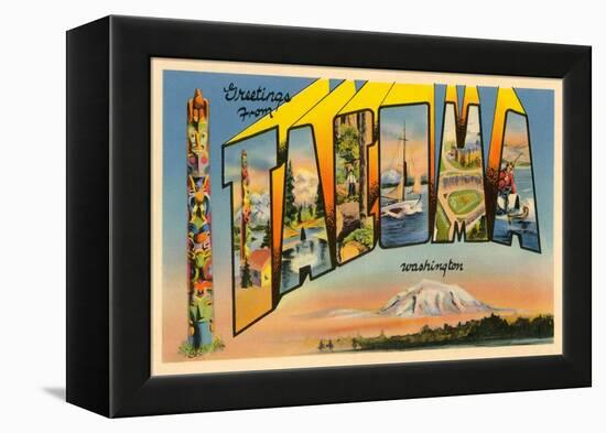 Greetings from Tacoma, Washington-null-Framed Stretched Canvas