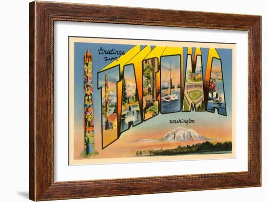 Greetings from Tacoma, Washington-null-Framed Art Print