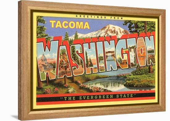 Greetings from Tacoma-null-Framed Stretched Canvas