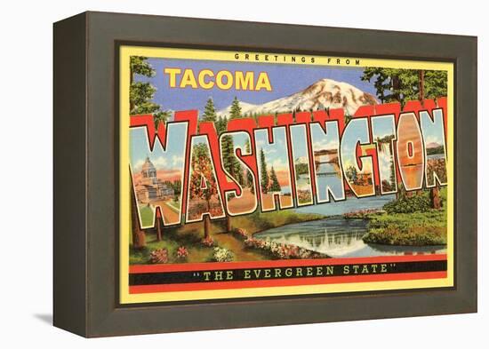 Greetings from Tacoma-null-Framed Stretched Canvas