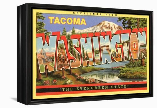 Greetings from Tacoma-null-Framed Stretched Canvas