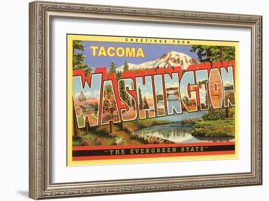 Greetings from Tacoma-null-Framed Art Print