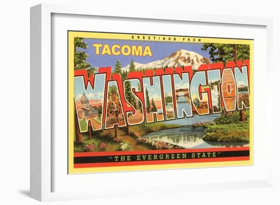 Greetings from Tacoma-null-Framed Art Print