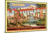 Greetings from Tacoma-null-Mounted Art Print