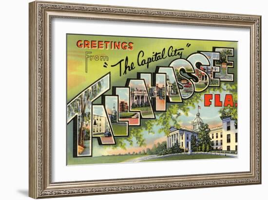 Greetings from Tallahassee, Florida-null-Framed Art Print