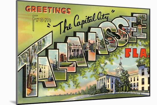 Greetings from Tallahassee, Florida-null-Mounted Art Print