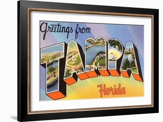 Greetings from Tampa, Florida-null-Framed Art Print