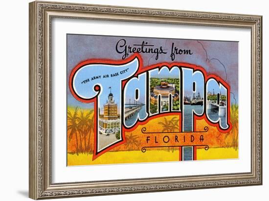 Greetings from Tampa, Florida-null-Framed Art Print