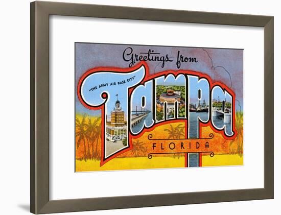 Greetings from Tampa, Florida-null-Framed Art Print