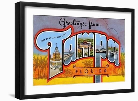 Greetings from Tampa, Florida-null-Framed Art Print