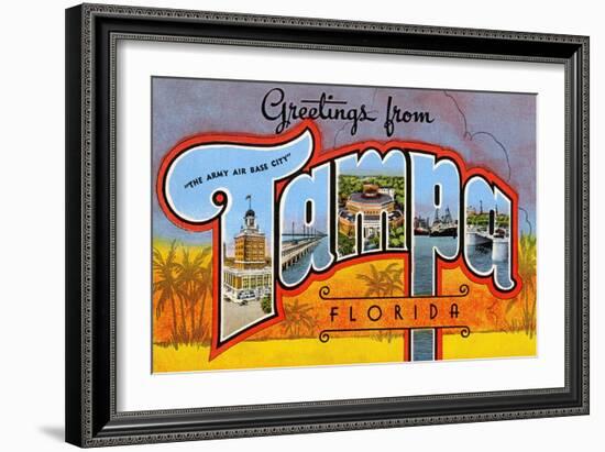 Greetings from Tampa, Florida-null-Framed Art Print