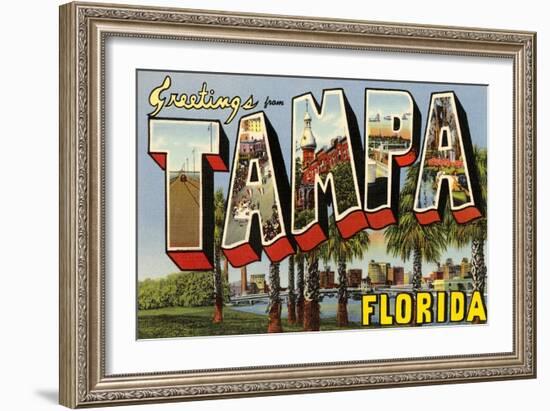 Greetings from Tampa, Florida-null-Framed Art Print