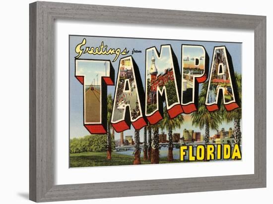 Greetings from Tampa, Florida-null-Framed Art Print