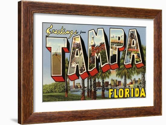 Greetings from Tampa, Florida-null-Framed Art Print