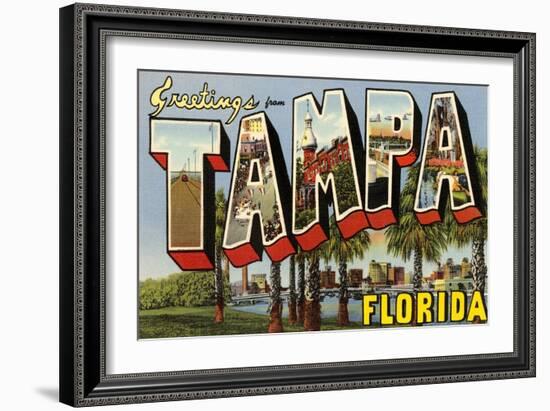 Greetings from Tampa, Florida-null-Framed Art Print