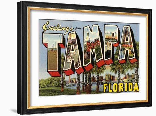 Greetings from Tampa, Florida-null-Framed Art Print