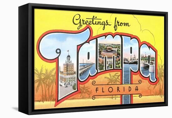 Greetings from Tampa, Florida-null-Framed Stretched Canvas